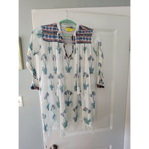 ☀️ Roller Rabbit Cotton Cover-Up – Unleash Your Inner Boho Babe! 🌼